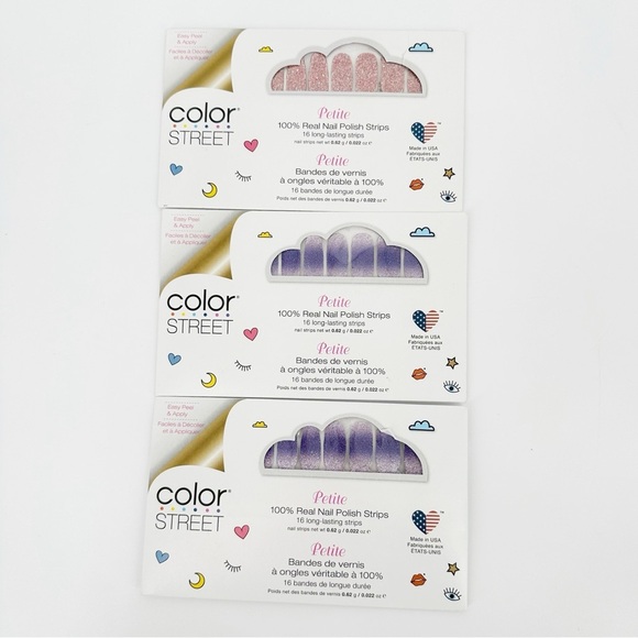 Color Street Petite 3 Piece Bundle of Nail Polish Strips - Picture 1 of 2